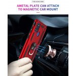 Wholesale Tech Armor Ring Grip Case with Metal Plate for Samsung Galaxy A21S (Red)